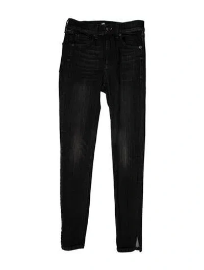 Pre-owned Rag & Bone Mid-rise Skinny Leg Jeans In Black