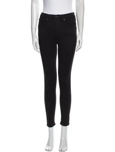 Pre-owned Rag & Bone Mid-rise Skinny Leg Jeans In Black