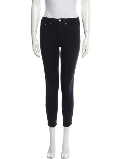 Pre-owned Rag & Bone Mid-rise Skinny Leg Jeans In Black