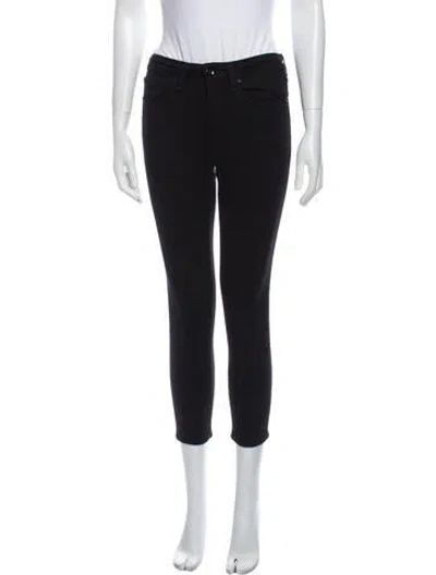 Pre-owned Rag & Bone Mid-rise Skinny Leg Jeans In Black