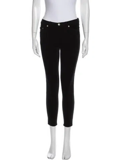 Pre-owned Rag & Bone Mid-rise Skinny Leg Jeans In Black