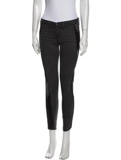 Pre-owned Rag & Bone Mid-rise Skinny Leg Jeans In Black
