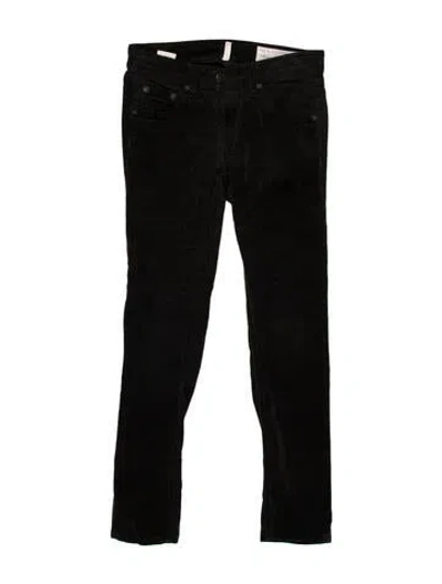 Pre-owned Rag & Bone Mid-rise Skinny Leg Jeans In Black