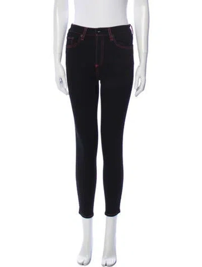 Pre-owned Rag & Bone Mid-rise Skinny Leg Jeans In Black