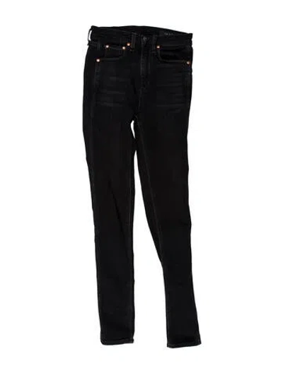Pre-owned Rag & Bone Mid-rise Skinny Leg Jeans In Black