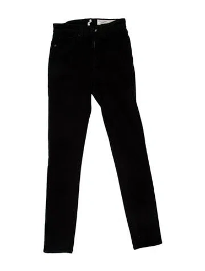 Pre-owned Rag & Bone Mid-rise Skinny Leg Jeans In Black