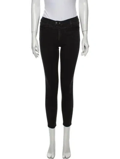 Pre-owned Rag & Bone Mid-rise Skinny Leg Jeans In Black