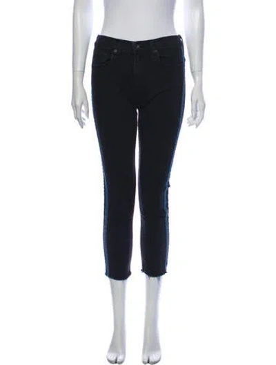 Pre-owned Rag & Bone Mid-rise Skinny Leg Jeans In Black