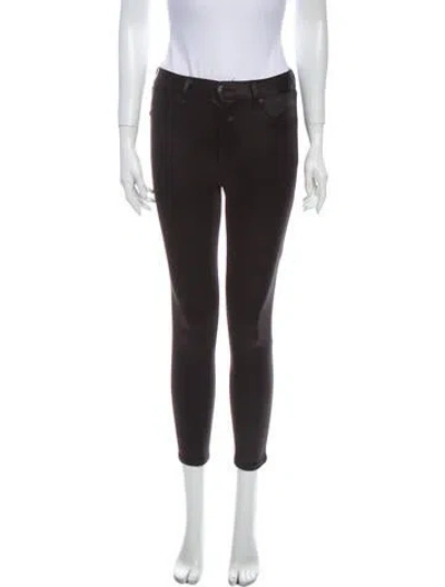 Pre-owned Rag & Bone Mid-rise Skinny Leg Jeans In Black