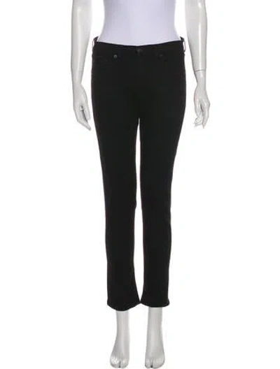Pre-owned Rag & Bone Mid-rise Skinny Leg Jeans In Black