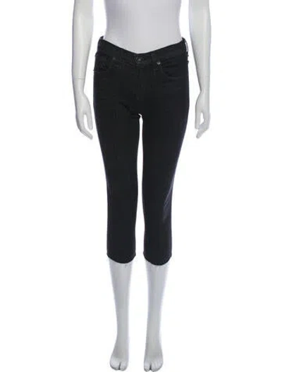 Pre-owned Rag & Bone Mid-rise Skinny Leg Jeans In Black