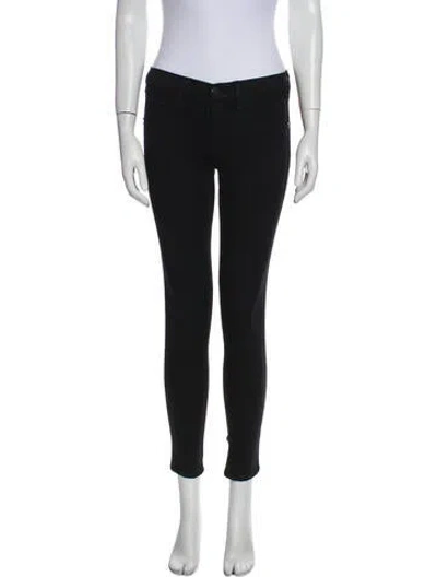 Pre-owned Rag & Bone Mid-rise Skinny Leg Jeans In Black