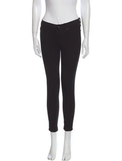 Pre-owned Rag & Bone Mid-rise Skinny Leg Jeans In Black