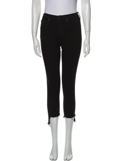 Pre-owned Rag & Bone Mid-rise Skinny Leg Jeans In Black