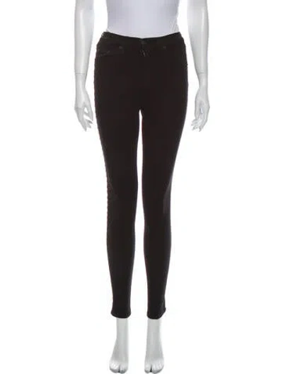 Pre-owned Rag & Bone Mid-rise Skinny Leg Jeans In Black