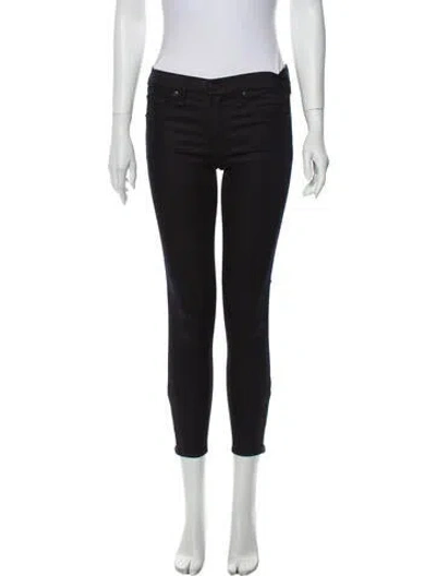 Pre-owned Rag & Bone Mid-rise Skinny Leg Jeans In Black