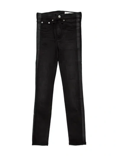 Pre-owned Rag & Bone Mid-rise Skinny Leg Jeans In Black