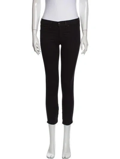 Pre-owned Rag & Bone Mid-rise Skinny Leg Jeans In Black