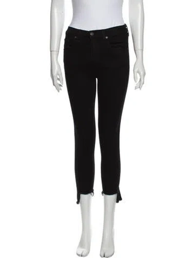 Pre-owned Rag & Bone Mid-rise Skinny Leg Jeans In Black