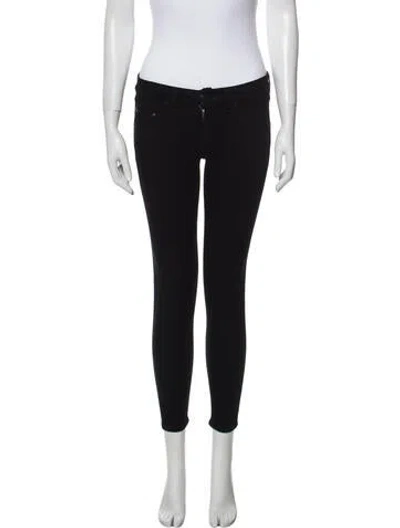 Pre-owned Rag & Bone Mid-rise Skinny Leg Jeans In Black
