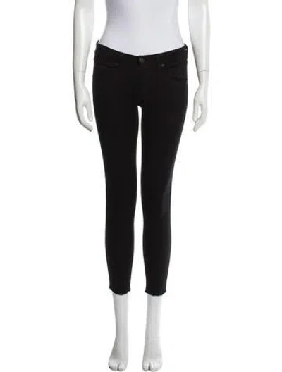 Pre-owned Rag & Bone Mid-rise Skinny Leg Jeans In Black