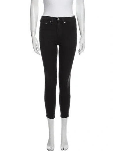 Pre-owned Rag & Bone Mid-rise Skinny Leg Jeans In Black