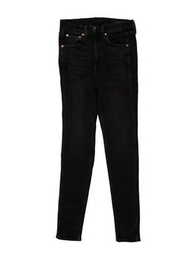 Pre-owned Rag & Bone Mid-rise Skinny Leg Jeans In Black