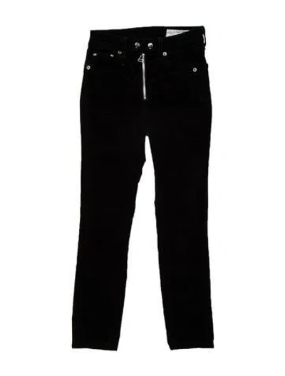 Pre-owned Rag & Bone Mid-rise Skinny Leg Jeans In Black