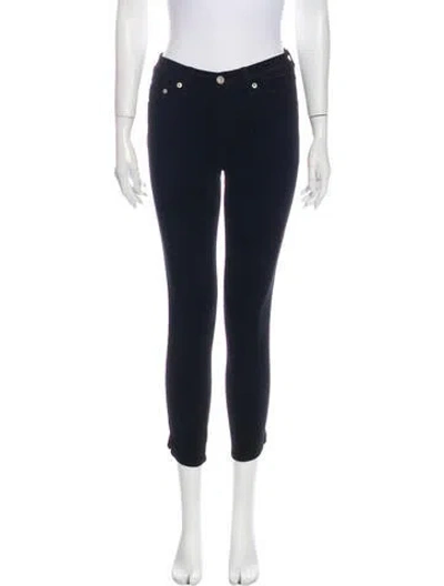Pre-owned Rag & Bone Mid-rise Skinny Leg Jeans In Black
