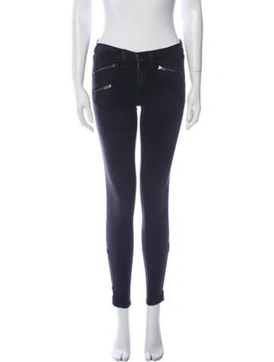 Pre-owned Rag & Bone Mid-rise Skinny Leg Jeans In Black