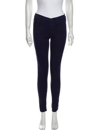 Pre-owned Rag & Bone Mid-rise Skinny Leg Jeans In Blue