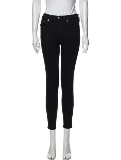 Pre-owned Rag & Bone Mid-rise Skinny Leg Jeans In Blue