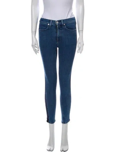 Pre-owned Rag & Bone Mid-rise Skinny Leg Jeans In Blue