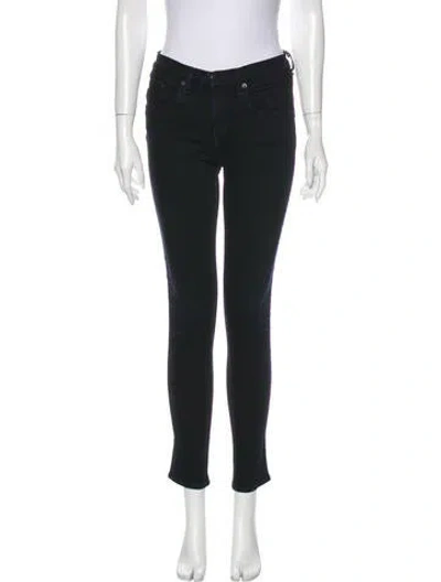 Pre-owned Rag & Bone Mid-rise Skinny Leg Jeans In Blue