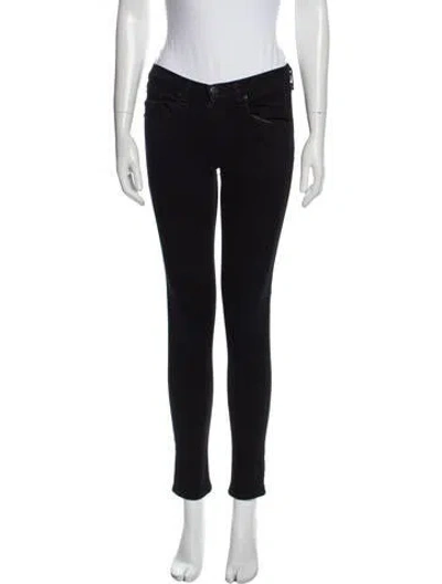 Pre-owned Rag & Bone Mid-rise Skinny Leg Jeans In Blue