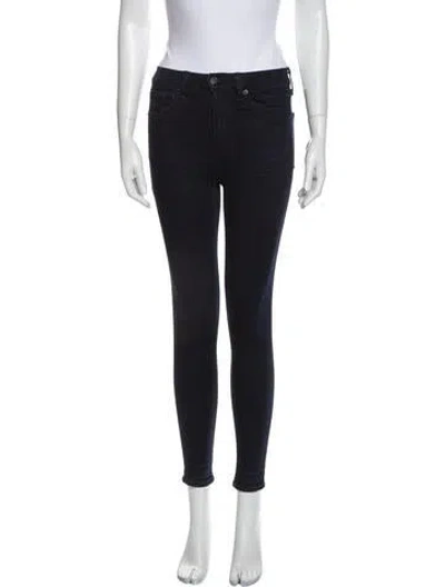 Pre-owned Rag & Bone Mid-rise Skinny Leg Jeans In Blue