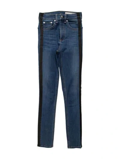 Pre-owned Rag & Bone Mid-rise Skinny Leg Jeans In Blue
