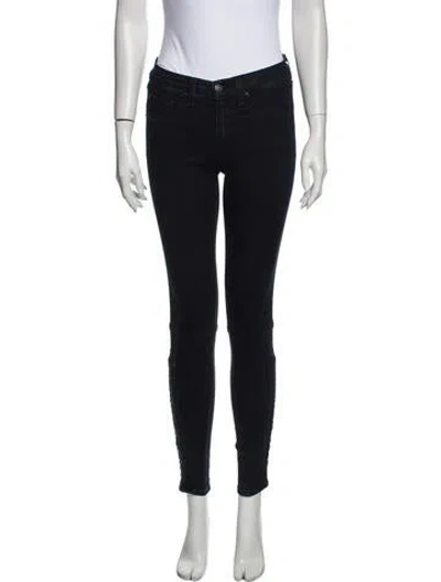 Pre-owned Rag & Bone Mid-rise Skinny Leg Jeans In Blue