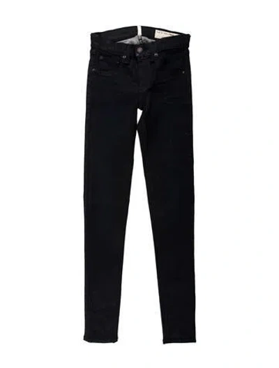 Pre-owned Rag & Bone Mid-rise Skinny Leg Jeans In Blue