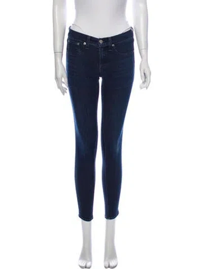Pre-owned Rag & Bone Mid-rise Skinny Leg Jeans In Blue