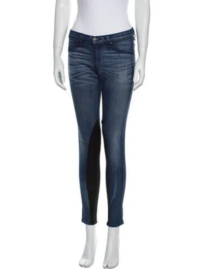 Pre-owned Rag & Bone Mid-rise Skinny Leg Jeans In Blue