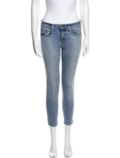 Pre-owned Rag & Bone Mid-rise Skinny Leg Jeans In Blue
