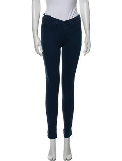 Pre-owned Rag & Bone Mid-rise Skinny Leg Jeans In Blue