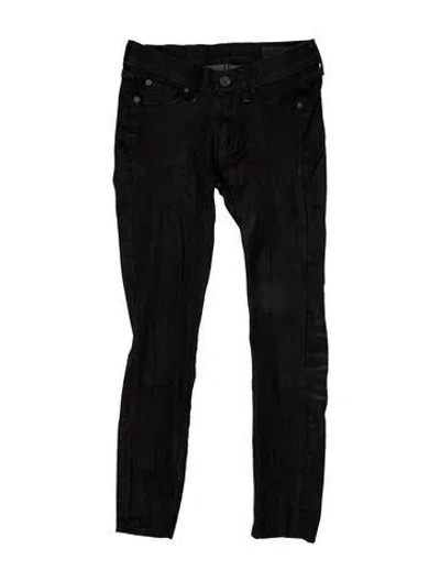 Pre-owned Rag & Bone Mid-rise Skinny Leg Jeans In Blue