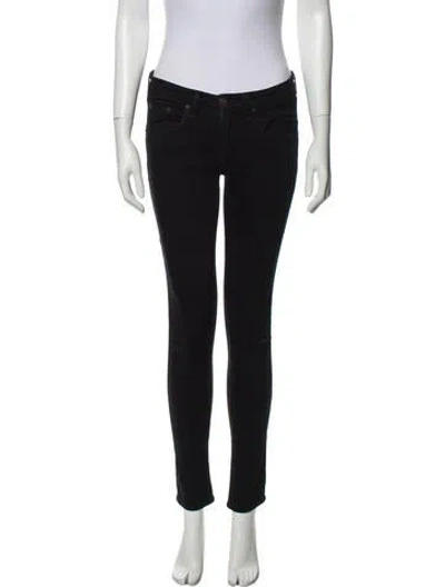 Pre-owned Rag & Bone Mid-rise Skinny Leg Jeans In Blue