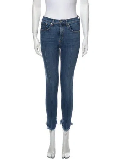 Pre-owned Rag & Bone Mid-rise Skinny Leg Jeans In Blue