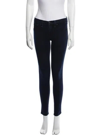 Pre-owned Rag & Bone Mid-rise Skinny Leg Jeans In Blue