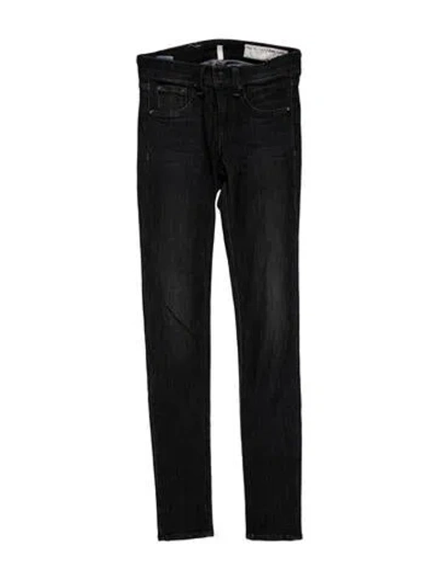 Pre-owned Rag & Bone Mid-rise Skinny Leg Jeans In Blue