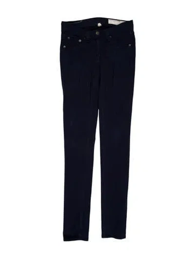 Pre-owned Rag & Bone Mid-rise Skinny Leg Jeans In Blue