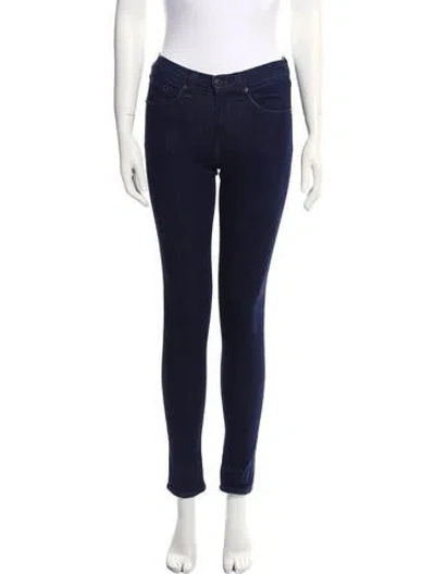 Pre-owned Rag & Bone Mid-rise Skinny Leg Jeans In Blue